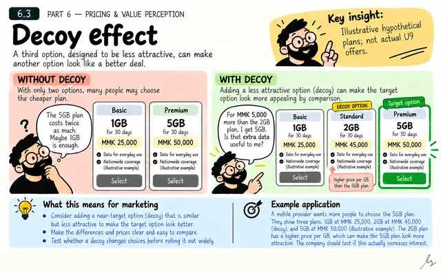 Decoy Effect: illustrated teaching guide