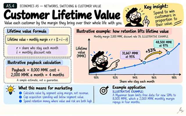 Customer Lifetime Value: illustrated teaching guide