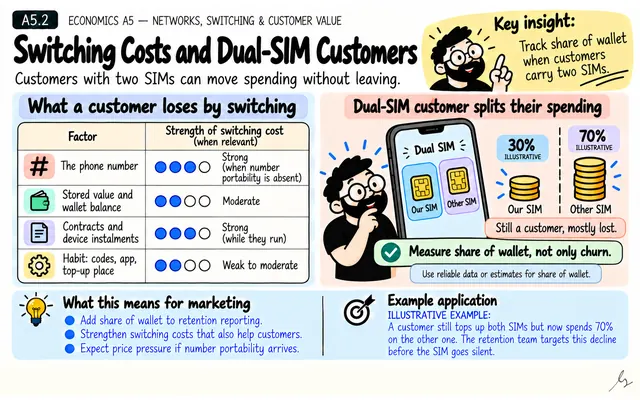 Switching Costs and Dual-SIM Customers: illustrated teaching guide
